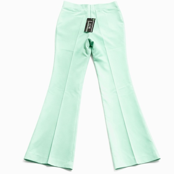 Lior Paris Green Dress Pants Made In France Size 10 Vintage NWT - Picture 4 of 7